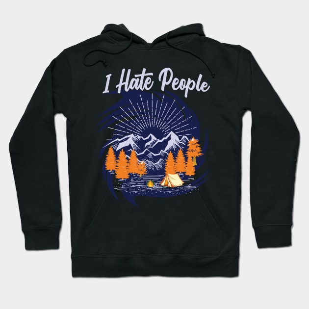 I hate people Hoodie by MD NASIR UDDIN